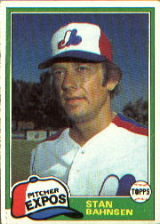1981 Topps Baseball Cards      267     Stan Bahnsen